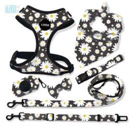 Pet harness factory new dog leash vest-style printed dog harness set small and medium-sized dog leash 109-0053 cattoyfactory.com