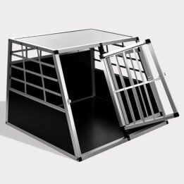 Large Double Door Dog cage With Separate board 65a 06-0774 cattoyfactory.com