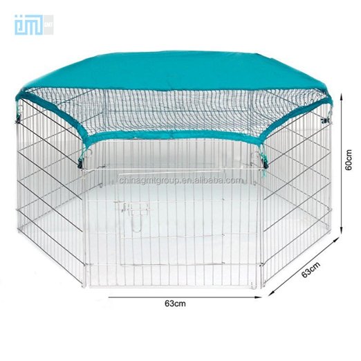 Large Playpen Large Size Folding Removable Stainless Steel Dog Cage Kennel 06-0112 Dog Playpen: Pet Playpen Products, Dog Goods 06-0112