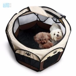 Foldable Portable Soft Sided 600D Oxford Cloth Indoor and Outdoor Dog Cat Playpen Pet Playpen with 8 Panels 06-0237 Pet products factory wholesaler, OEM Manufacturer & Supplier cattoyfactory.com