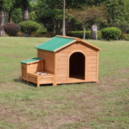 Novelty Custom Made Big Dog Wooden House Outdoor Cage cattoyfactory.com