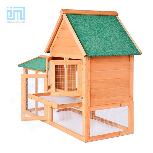 Big Wooden Rabbit House Hutch Cage Sale For Pets 06-0034 cattoyfactory.com