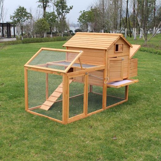 Chinese Mobile Chicken Coop Wooden Cages Large Hen Pet House cattoyfactory.com