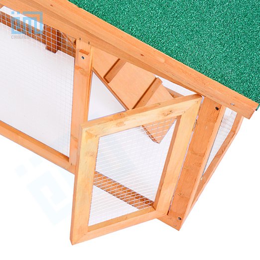 GMT60005 China Pet Factory Hot Sale Luxury Outdoor Wooden Green Paint Cheap Big Rabbit Cage cattoyfactory.com
