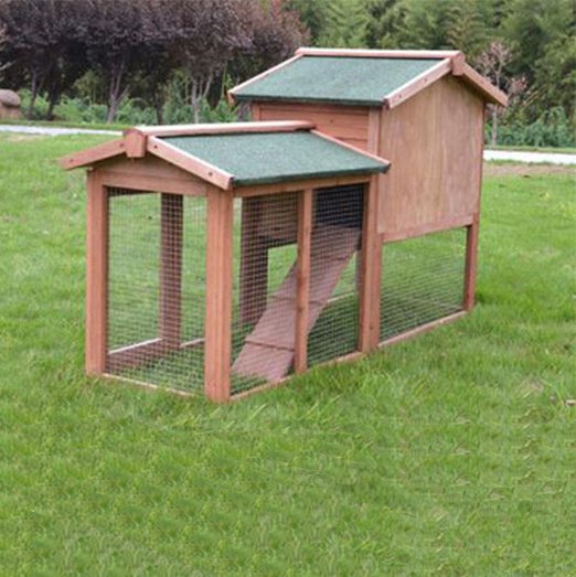 Outdoor Wooden Pet Rabbit Cage Large Size Rainproof Pet House 08-0028 cattoyfactory.com
