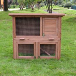 Wholesale Large Wooden Rabbit Cage Outdoor Two Layers Pet House 145x 45x 84cm 08-0027 Pet products factory wholesaler, OEM Manufacturer & Supplier cattoyfactory.com