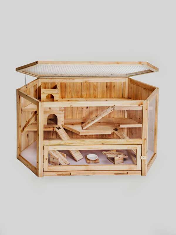China Factory OEM Wooden Chinchilla House Wooden Chinchilla Cage Accessories 08-0106 Hamster Cage: Pet Products, Hamster Goods cage chinchilla