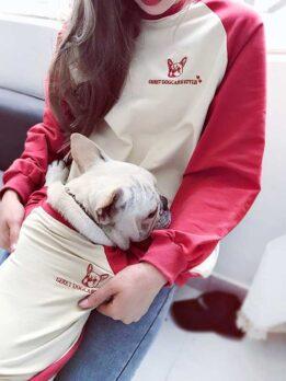 OEM Wholesale Long Sleeve T-shirt Matching Dog and Owner Clothes 06-0502