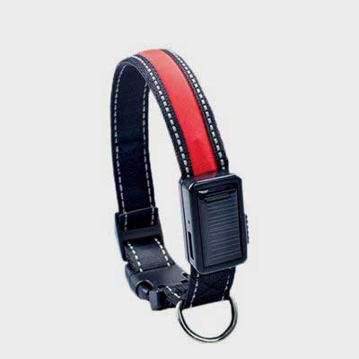 Led Dog Collar: USB Solar Charging Dog Collars 06-1196 Pet Collars Leashes bling dog collar