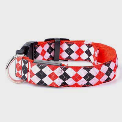 Led Dog Collar: Reflective Flashing Dog Leash Pet 06-1198 Pet collars leashes bandana: pet supplies oem custom collar bling dog collar