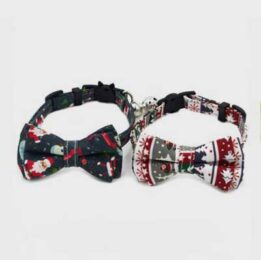 Dog Bow Tie Christmas: New Christmas Pet Collar 06-1301 cattoyfactory.com