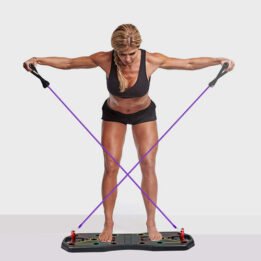 Fitness Equipment Multifunction Chest Muscle Training Bracket Foldable Push Up Board Set With Pull Rope cattoyfactory.com