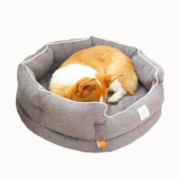 Winter Warm Washable Circular Dog Bed Sponge Comfy Sleeping Pet Bed cattoyfactory.com