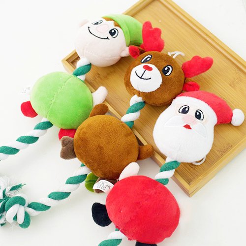 GMTPET Wholesale Cute Christmas Plush Christmas Decorations Toy Sounding Pet Dog Toys 06-1517 Cat Toys: Pet Puzzle Feather, Mouse, Ball For Cat Training 06-1517