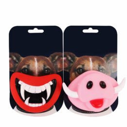 Squeak Chewing Funny Teeth Pig Nose Joke Prank Custom Vinyl Toy Pet Teething Toys For Halloween Toy cattoyfactory.com