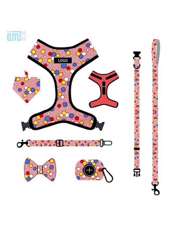 Pet harness factory new dog leash vest-style printed dog harness set small and medium-sized dog leash 109-0051 Dog Harness 109-0051