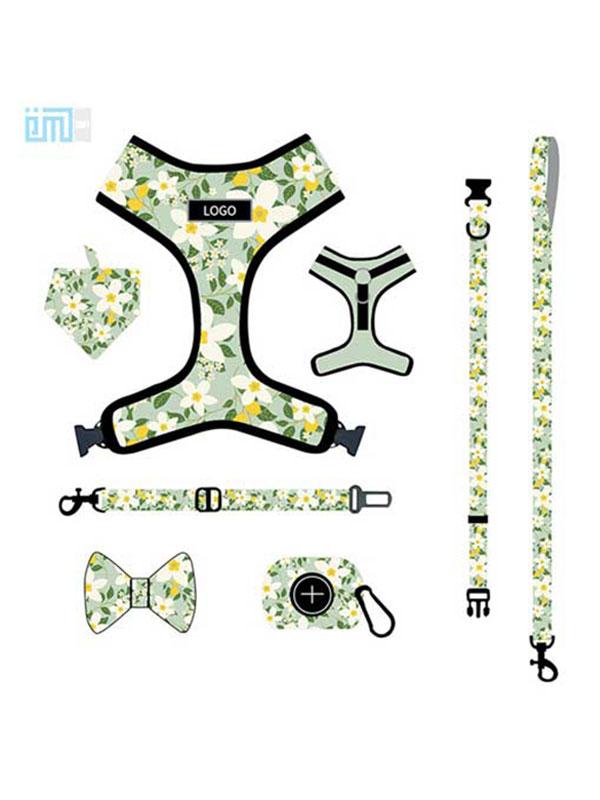 Pet harness factory new dog leash vest-style printed dog harness set small and medium-sized dog leash 109-0047 Dog Harness 109-0047