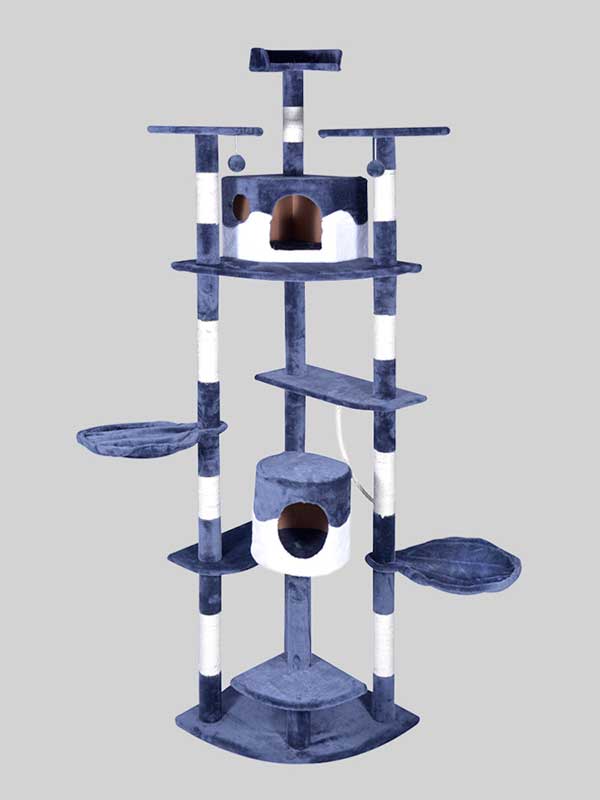 OEM Wholesale High Quality Pet Manufacturer Stock Luxury Cat Tower Cat Scratcher Tree 06-0002 cattoyfactory.com