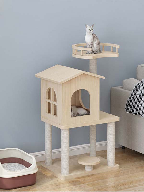 Cat tree condo | Kitty condo | Wooden condo for kitty