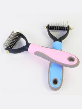 Wholesale OEM & ODM Pet Comb Stainless Steel Double-sided open knot dog comb 124-235001 cattoyfactory.com