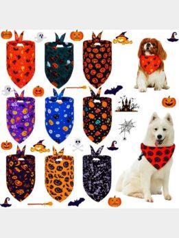 Halloween pet drool towel cat and dog scarf triangle towel pet supplies 118-37017 cattoyfactory.com