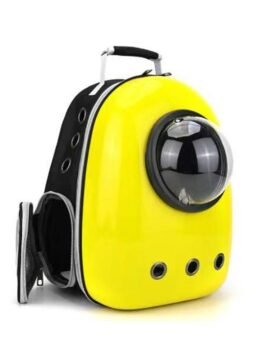 Yellow upgraded side opening cat backpack 103-45013 cattoyfactory.com