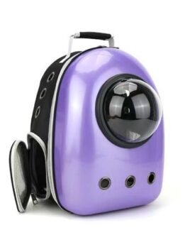Purple upgraded side opening cat backpack 103-45014 cattoyfactory.com