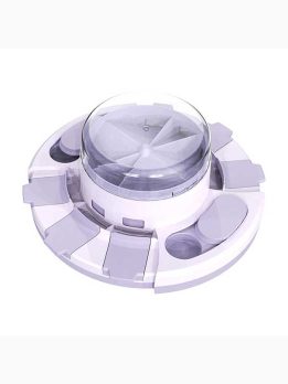 Self-Dispensing Dog Puzzle Toy with Snack Storage & Press
